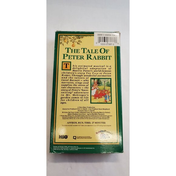 The Tale Of Peter Rabbit VHS 1992 - Fully Animated - Carol Burnett - Picture 2 of 5